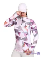 تیشرت نیم زیپ فینگردار ورزشی زنانه کد 01 ا Womens sports finger zipper T shirt code 01