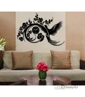 ساعت دیواری طرح سیمرغ (مشکی)