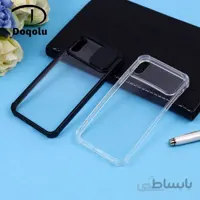 قاب گوشی اپل آیفون Apple iphone XS مدل محافظ لنزدار کشویی پشت شفاف ضربه گیر
