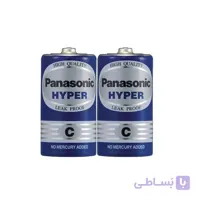 باتری سایز متوسط C پاناسونیک مدل HYPER شرینک 2 عددی