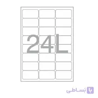 کاغذ پشت چسب دار A4 برش خورده نواجت مدل 24L