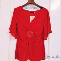 بلوز مجلسی زنانه جنس ریون درجه یک دارای رنگ بندی