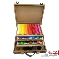 مداد رنگی پلی کروم 120 رنگ جعبه چوبی فابرکاستل کد 60757