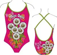 مایوی شنای دخترانه توربو Miss Daisy ا Turbo girl Swimsuit Miss Daisy