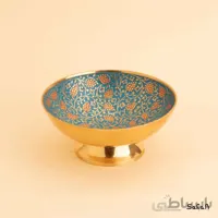 کاسه برنجی میناکاری بزرگ مدل انگوری