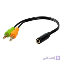 مبدل 2 به 1 هدفون و صدا ( تبدیل هدفون و میکروفون به هدست)