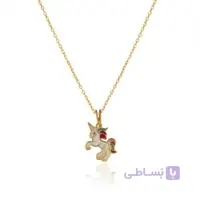 آویز طلا کودک طرح یونیکورن کد kp612
