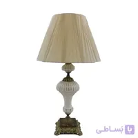 اباژور ستون سفید پایه برنز