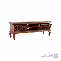 میز ال سی دی و تلویزیون LCD / LED چوبی سنتی صنایع چوب ساج مدل ۳۲۱