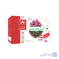 چای سیاه کیسه ای با گل محمدی دبش بسته 25 عددی