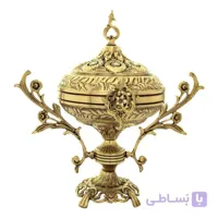 شکلات خوری برنزی طرح دسته دار طوقه ۲۲ کد ۱۰۲۹