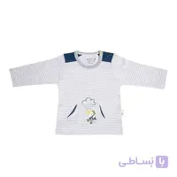 بلوز آستین بلند نیلی طرح توکا