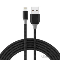 کابل تبدیل USB به لایتنینگ مشکی جی سی پال مدل Linx Braided