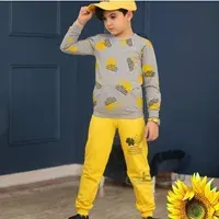 ست لباس بچه گانه پاییزه پسرانه مدل برگ