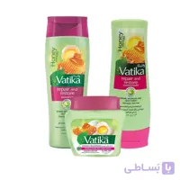سبد واتیکا vatika شامپو 200 میل و نرم کننده 200 میل و ماسک موی مغذی 350 میل