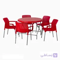 ست میز و صندلی5 نفره دسته دار صبا