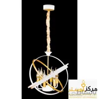 لوستر فانتزی مدل کره 6 شعله سفید