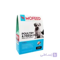 غذای سگ بالغ کوچک با مرغ و ماهی Poultry Fish مفید 500 گرم