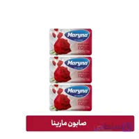 صابون مارینا ۷۵ گرم ۶ عددی (کرم دار) – گل رز و شیر