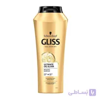 شامپو گلیس مدل ultimate oil elixir مناسب موآسیب دیده حجم 500 میلی لیتر ا Gliss shampoo model ultimate oil elixir suitable for damaged 500ml
