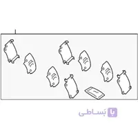 شيم لنت ترمز عقب اصلی میتسوبیشی ( Genuine parts ) - اوتلندر