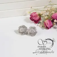 گوشواره نقره مدل گل