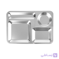سینی سلف 4 خانه استیل