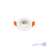 چراغ توکار چشمی متحرک۳ وات دایره ای پارس شعاع توس