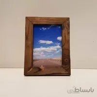 قاب عکس چوبی رنگ قهوه ای