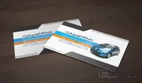 لایه باز کارت ویزیت نمایشگاه اتومبیل طرح فرزاد