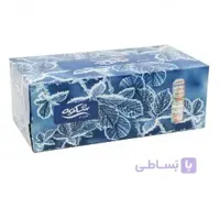 دستمال کاغذی شکوه گلدار 100 برگ سه لایه طرح گل یخ