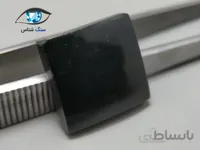 نگین یشم جیدیت سیاه مربعی 3.4 گرم