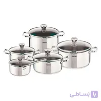 سرویس قابلمه 10 پارچه استیل تفال مدل دیوتو پلاس