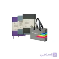 ست دفتر یوروپن GIFT PACK مشکی طوسی بنفش