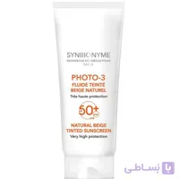 کرم ضد افتاب سین بیونیم پوست چرب spf50 بژ طبیعی