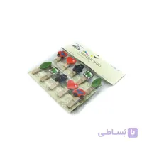 گیره چوبی 10 عددی فانتزی