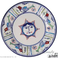 بشقاب چینی طرح خورشیدی