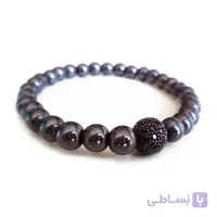 دستبند حدید و گوی سواروسکی ا Hematite bracelet and Swarovski ball