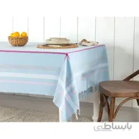 رومیزی مدل Brigitte Mavi سایز 200×150 سانتی متر مادام کوکو