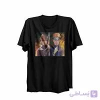 تیشرت یقه گرد مشکی طرح انیمه ناروتو Naruto کد KCT10427 کد 284801
