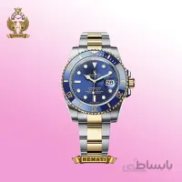 ساعت مردانه رولکس ساب مارینر Rolex submariner rosb109 نقره ای_طلایی(صفحه آبی)