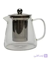 قوری پیرکس استوانه ای کوچک 550 میل شفاف