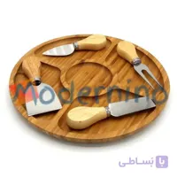 ست سرو پنیر بامبو 5 پارچه مدل Nova