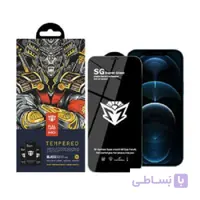 محافظ صفحه نمایش اس جی مدل Super Glass مناسب برای گوشی موبایل اپل Iphone 12 pro max ا SG Super Glass screen protector suitable for Apple Iphone 12 PRO MAX
