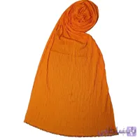 شال پلیسه نخی نارنجی