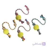اسباب بازی سگ نیناپت مدل توپ و طناب کد C ا Ninapet Dog Toy Ball And Rope Model
