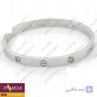 دستبند لولایی استیل (طرح) کارتیر 714