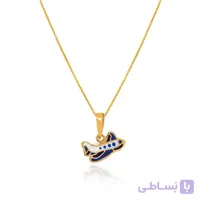 آویز طلای کودک طرح هواپیما کد KP634