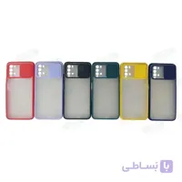قاب گوشی شیائومی ردمی 9 تی کاور پشت مات با محافظ لنز دوربین Redmi 9T ا Lens Slider Case For Xiaomi REDMI 9T
