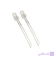 LED سفید مات 3mm بسته 20 تایی